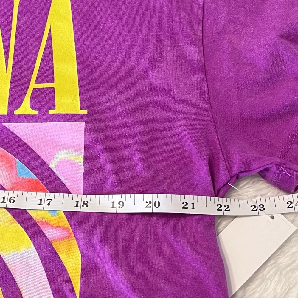- NIRVANA Purple Tee with Colorful Smiley Design - Picture 7 of 7
